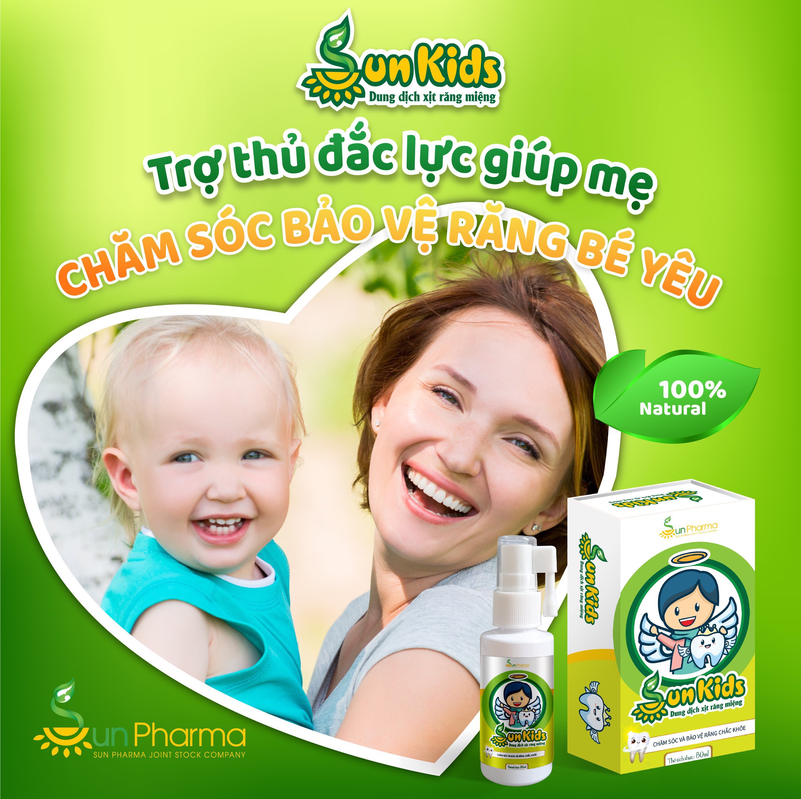 Sunkids – dung dịch xịt răng miệng cho trẻ hàng đầu hiện nay