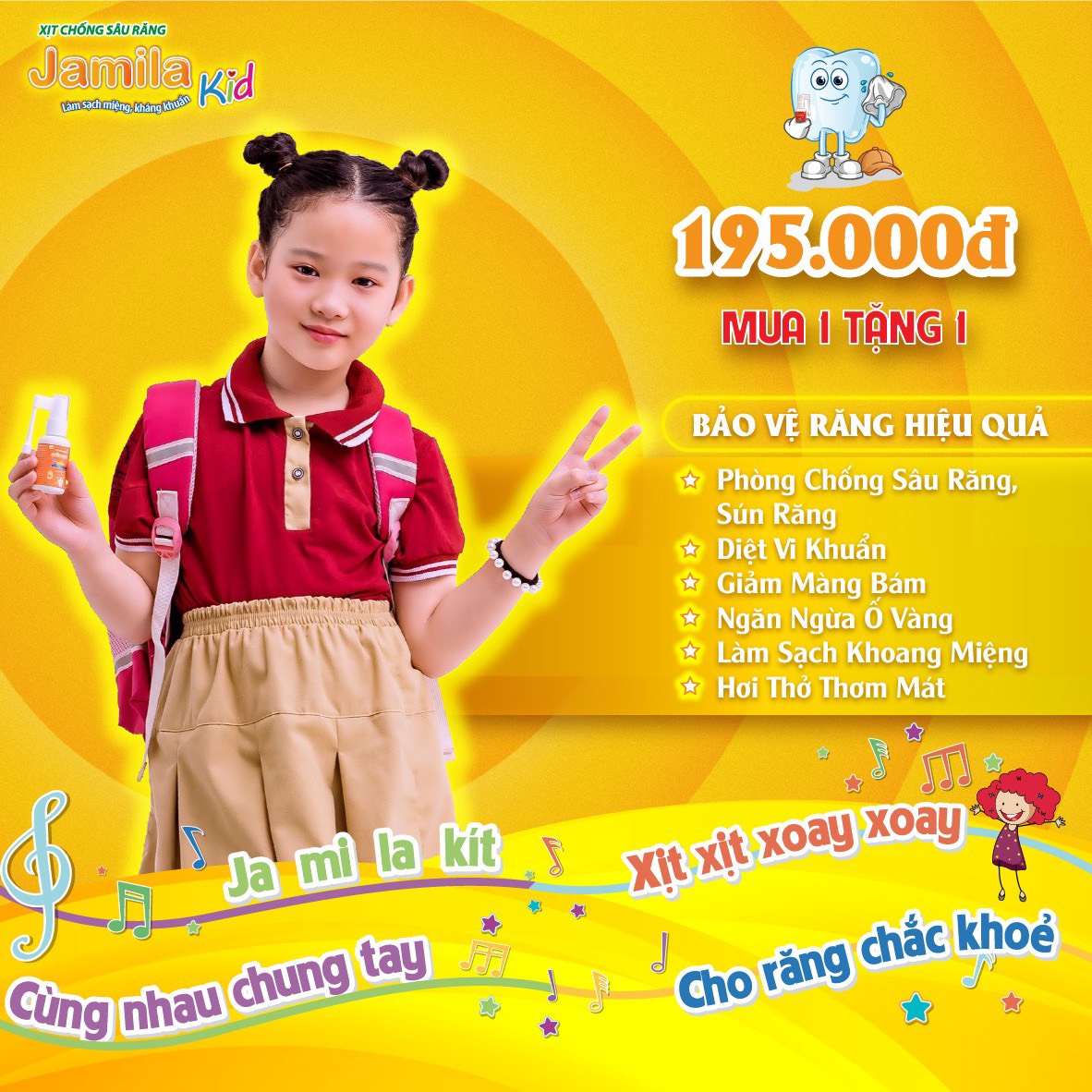 Xịt chống sâu răng Jamila Kid là gì mà được quan tâm nhất hiện nay