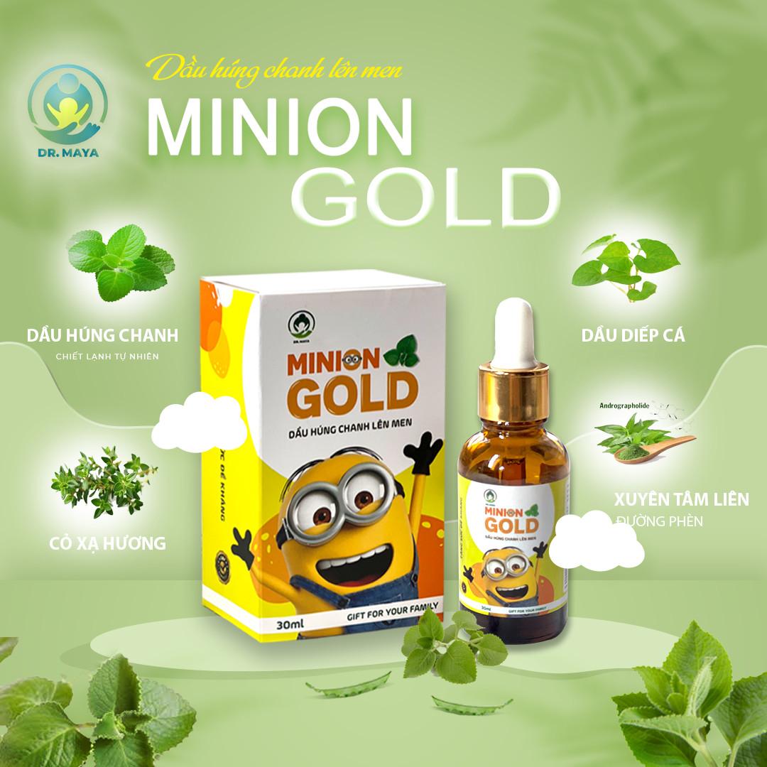 Dầu húng chanh lên men Minion Gold - Thương hiệu vàng được mẹ và bé tin dùng