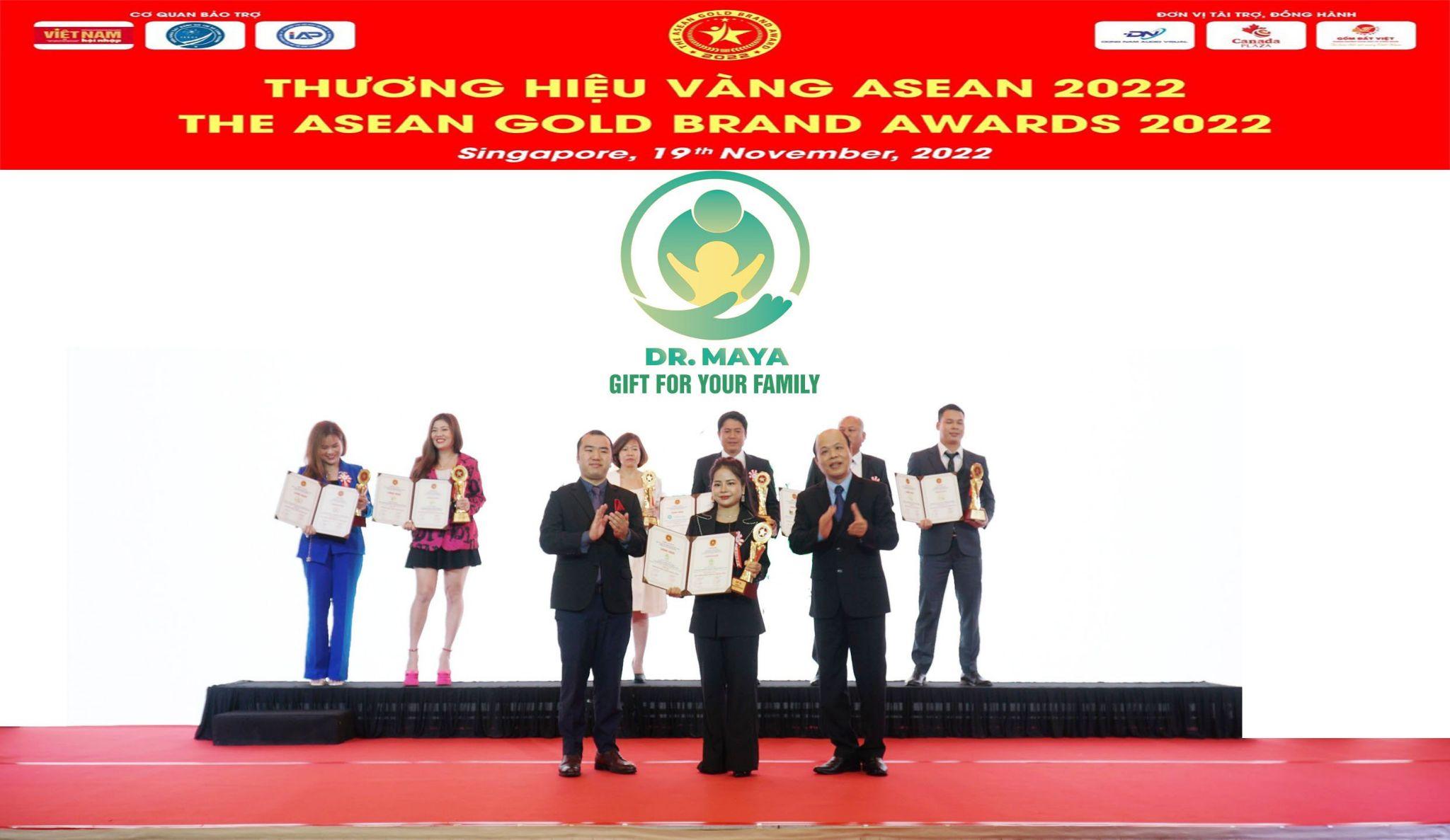 Dr.Maya vinh dự nhận Top 10 Thương hiệu vàng Asean 2022