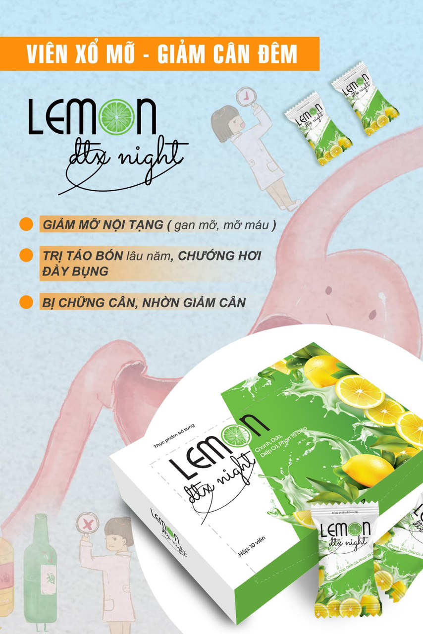 Dùng Xổ mỡ đêm Lemon Detox Night có thật sự an toàn?