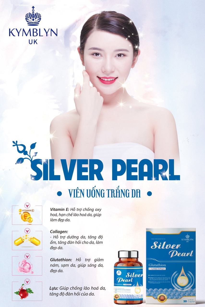 Viên uống trắng da Silver Pearl - sản phẩm hỗ trợ dưỡng trắng da, giảm nám toàn diện từ sâu bên trong