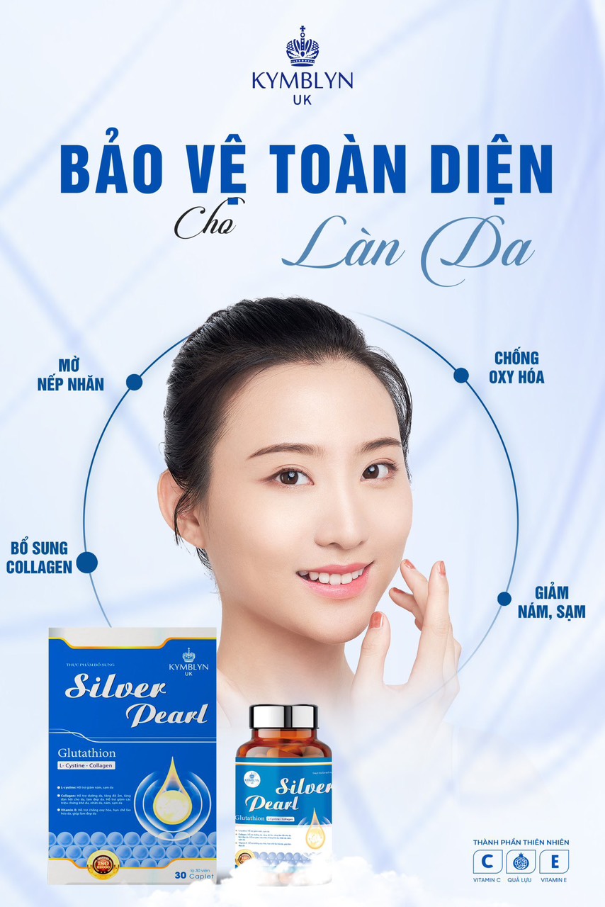 Viên uống trắng da Silver Pearl - sản phẩm hỗ trợ dưỡng trắng da, giảm nám toàn diện từ sâu bên trong