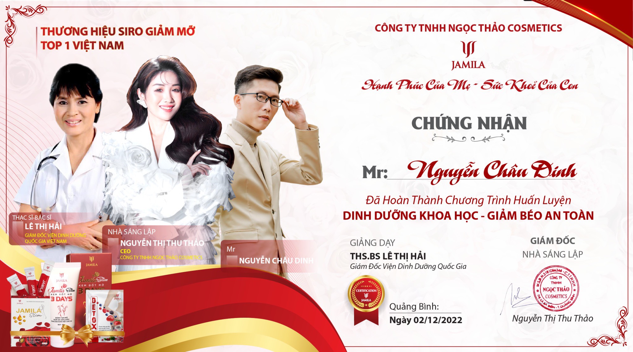 Ngọc Thảo Cosmetics phối hợp cùng chuyên gia Viện dinh dưỡng tổ chức thành công khóa đào tạo “Dinh dưỡng khoa học - giảm béo an toàn” 