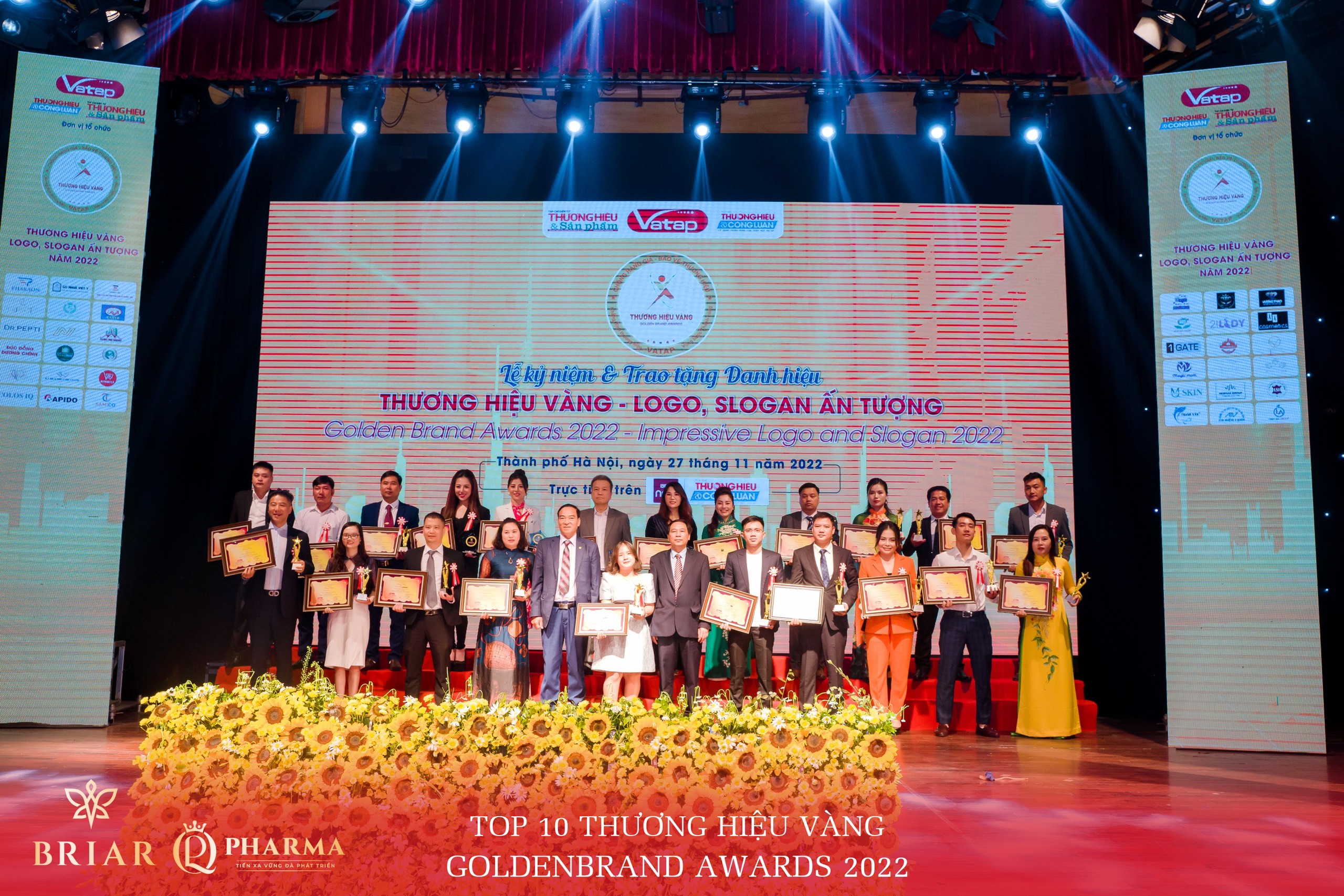 Thương hiệu Briar tự hào vinh danh Top 10 Thương hiệu Vàng Goldenbrand Award 2022 