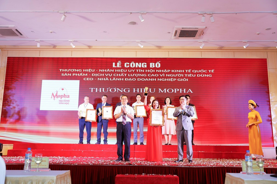 Thương Hiệu Mopha Đạt Giải Thưởng “ TOP10 Sản Phẩm – Dịch Vụ Chất Lượng Cao Vì Người Tiêu Dùng”